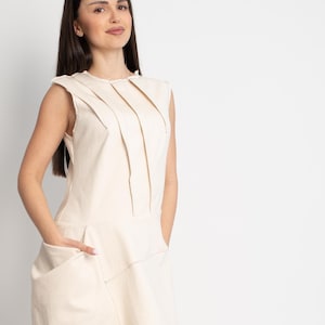 Handmade Cotton Maxi Dress – Minimalist & Timeless/100% Cotton Dress/Loose-Fit Dress/Handmade Maxi Dress/Sustainable Casual Dress/F5019